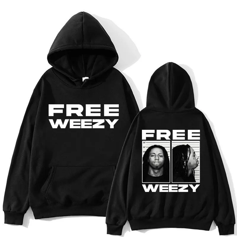 

Rapper Lil Wayne Hoodie Free Weezy Graphic Hip Hop Gothic Men Women Punk Spring Autumn Sweatshirt Oversized Pullovers Streetwear