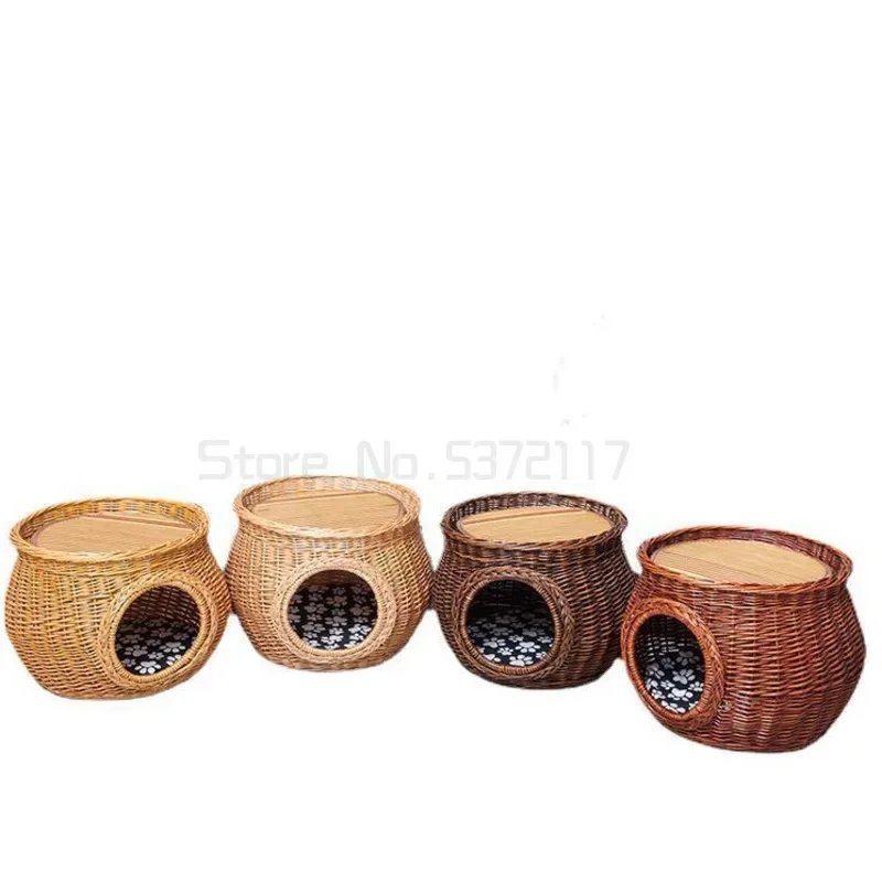 

Всесезонный Универсальный Плетеный двухслойный кошачий Наполнитель из ротанга, товары для домашних животных