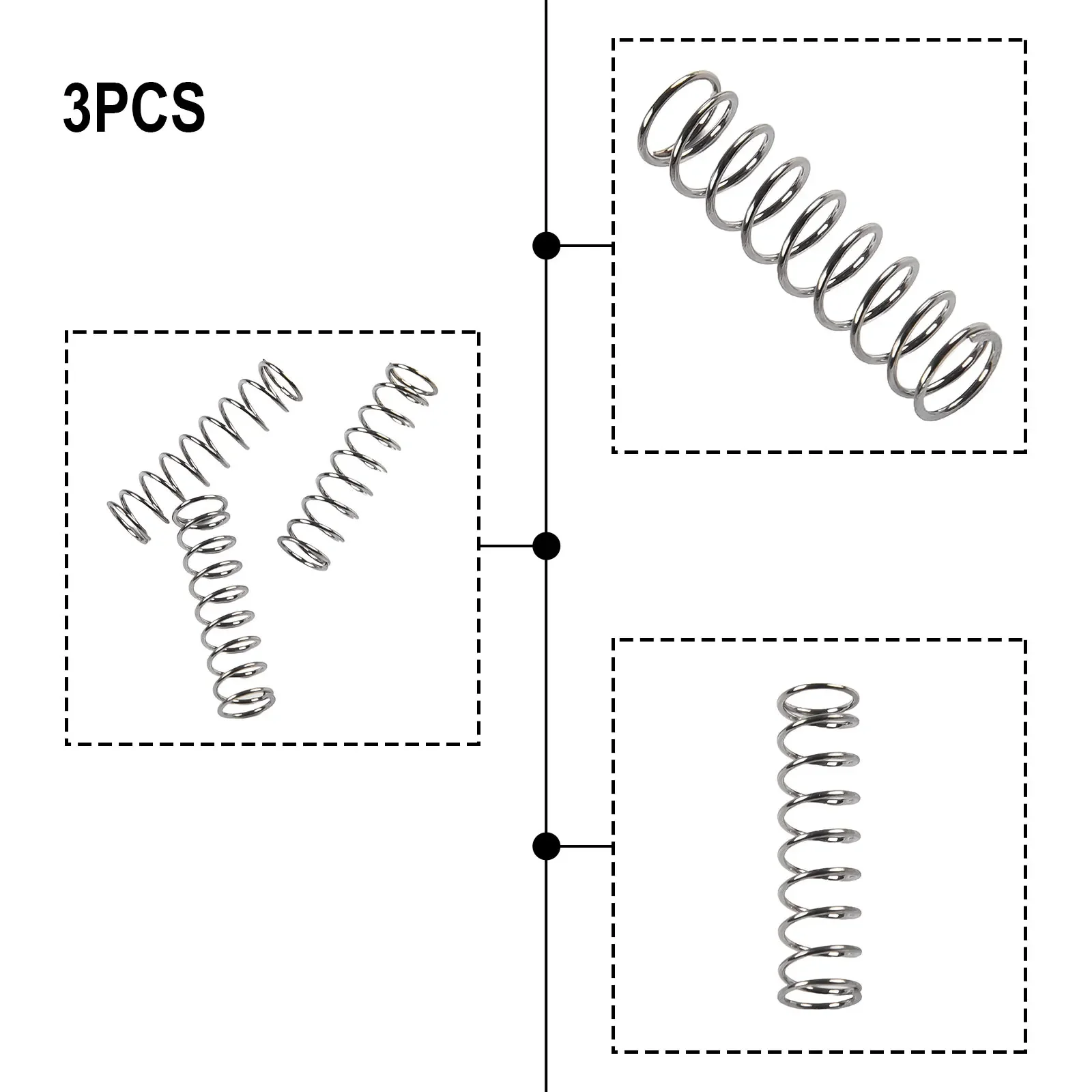 Aço inoxidável cozinha jantar bar peças, 9 bar, OPV Springs Set, Classic Espresso Machines Modificação, 3pcs