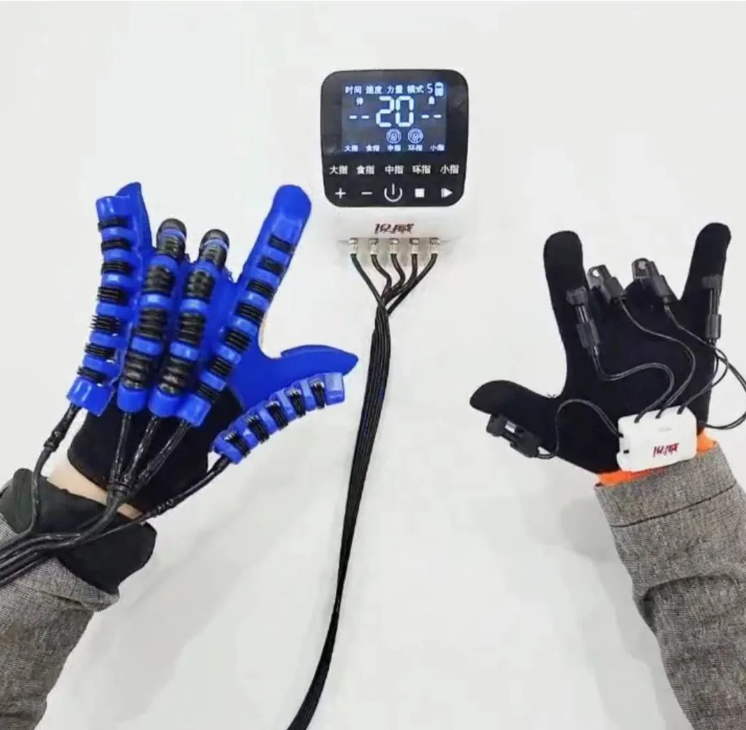 Upgrade High-tech mirror Powerful Hand Robot gloves Rehabilitation Equipment for Stroke Hemiplegia Stimulated Nerve Recovery