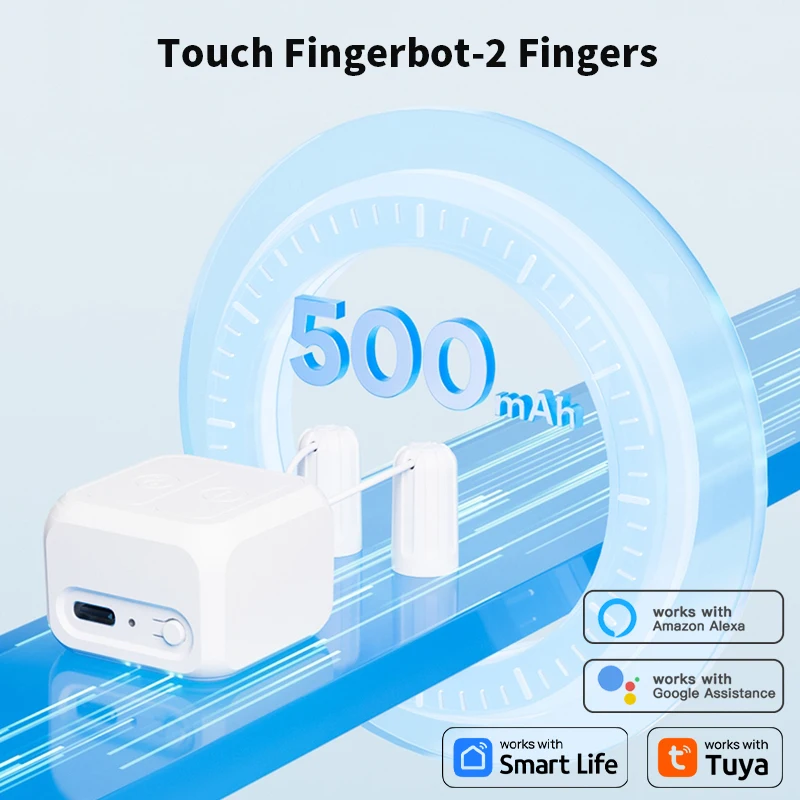 Tuya قابلة للشحن اللمس Fingerbot الحياة الذكية بليه اللاسلكية شاشة تعمل باللمس التبديل روبوت دعم أليكسا جوجل المنزل مساعد الصوت