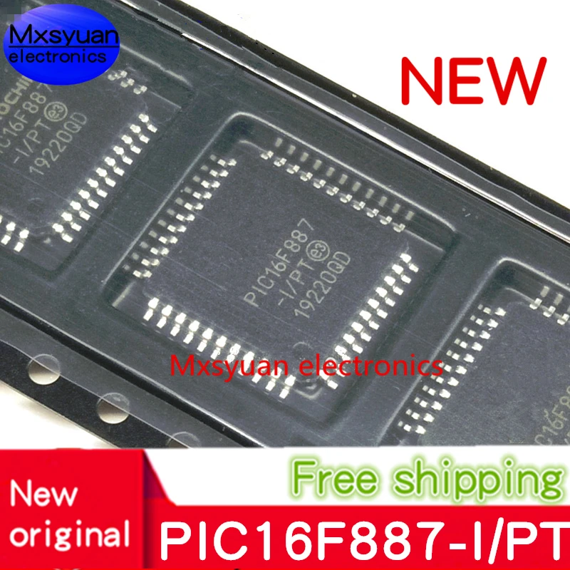 100% NEW 5pcs~50pcs New original PIC16F887-I/PT PIC16F887 16F887 QFP IC MCU 8BIT 14KB FLASH 44TQFP Mxsyuan