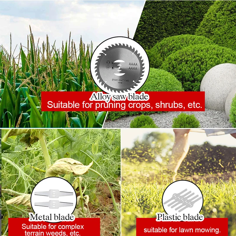 Elektrische Rasenmäher Haushalt Wiederaufladbare Lithium-Batterie Mäher Gras Cutter Kleine Garten Rasenmäher Multifunktions Rasen Trimmer