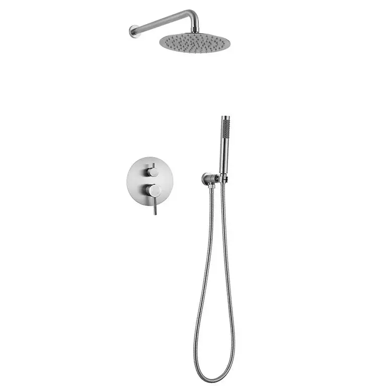 Professional hot sale stainless steel Rainfall Shower Head Wall Mounted Bathroom concealed Mixer Shower