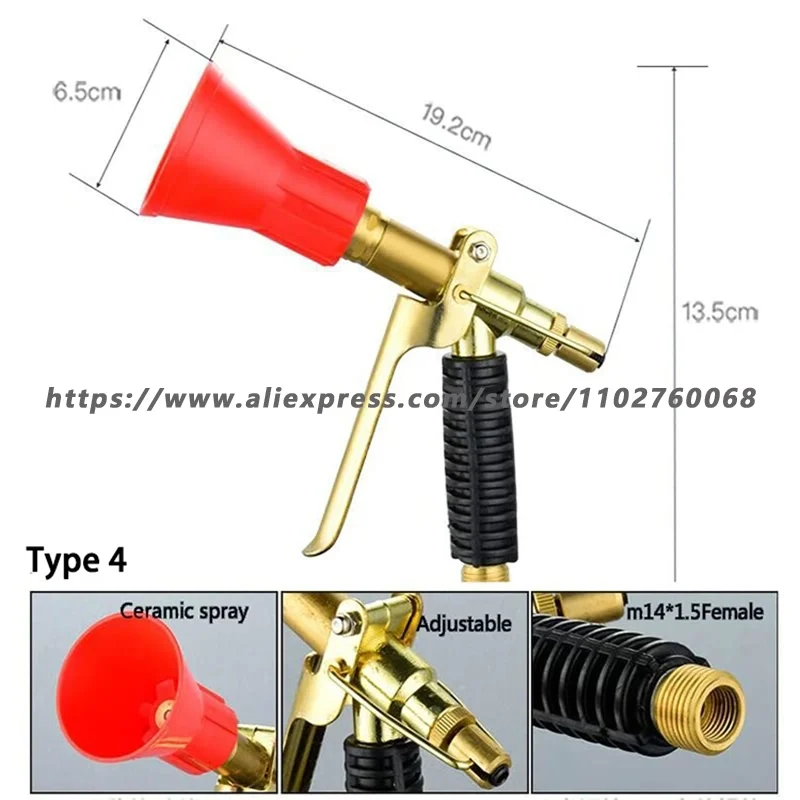 Imagem -05 - Pulverizador de Pesticidas Agrícolas Acessórios de Desinfecção o Pistola de Pulverização de Pesticidas Pistola de Água Luta de Drogas de Alta Pressã