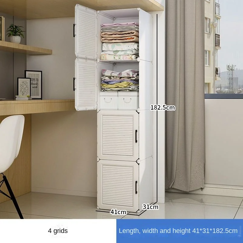 Funky Simplicity Household Bedroom Dustproof Clothes Cabinets Plastic Assemble Storage Creative Guarda Roupa Unique Furniture