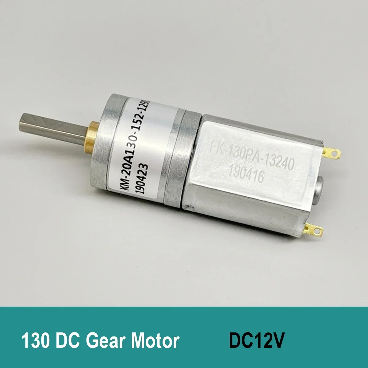 Mini 130 Gear Motor Full Metal Gearbox DC 3V 6V 12V 20RPM-80RPM Slow Speed Reduction Ratio 1:152 Large Torque for Esmart Cars