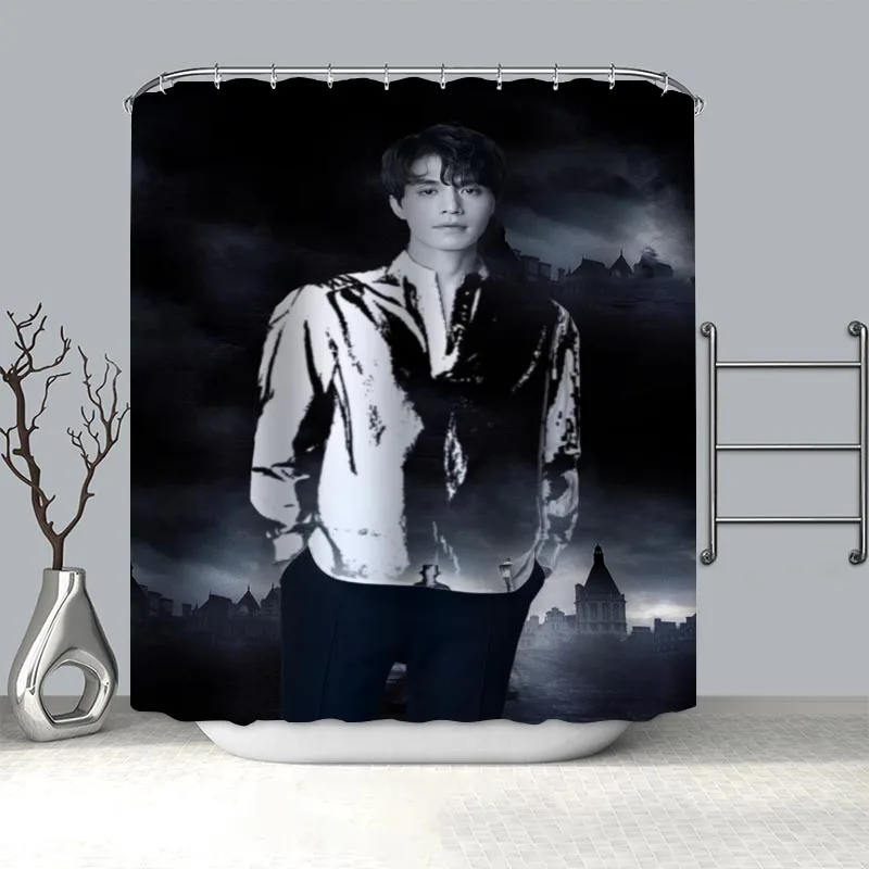 Lee Dong Wook/Lee Min Ho Shower Curtain Polyester Curtains For Bathroom Decoration 3D Waterproof Bath Curtain With Hook 0905p