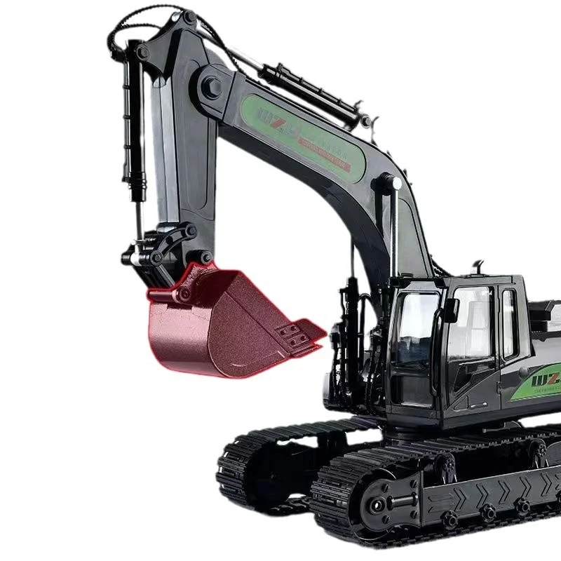 HN Alloy RC Excavator 2.4G High Tech 11-CH Wywrotki Bulldozer Alloy Plastik Pojazd inżynieryjny Zabawki elektroniczne na prezenty dla chłopców