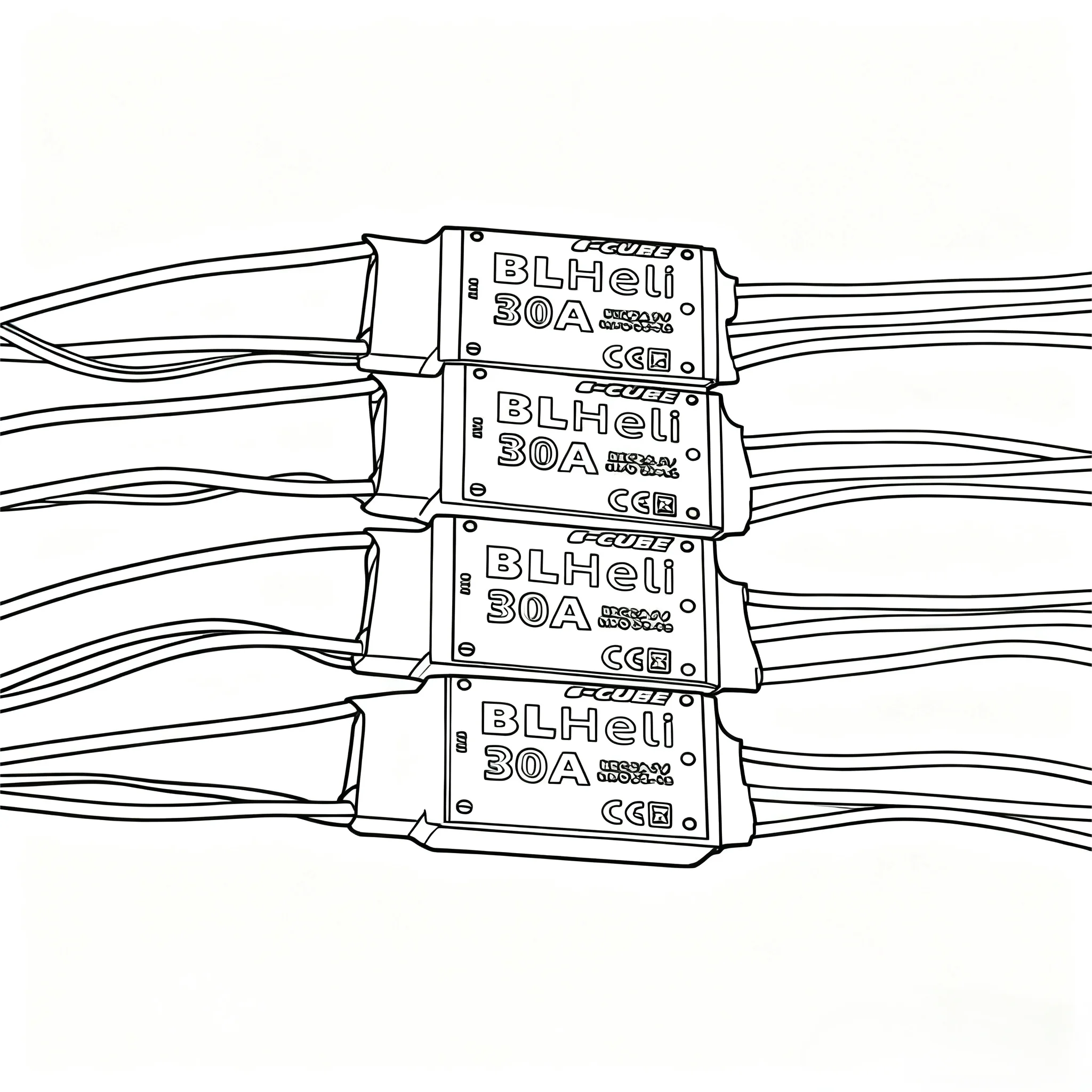 

HotRC BLHeli Series 30A 40A ESC for RC Multirotor Airplane Fixed-Wing FPV Racing Drone F450 f550 DIY Parts