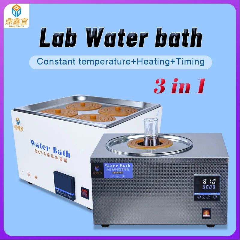 

DXY Thermostatic Water Bath Lab 4 holes Experiment Laboratory Heating LCD Display Water Bath Tank 220V