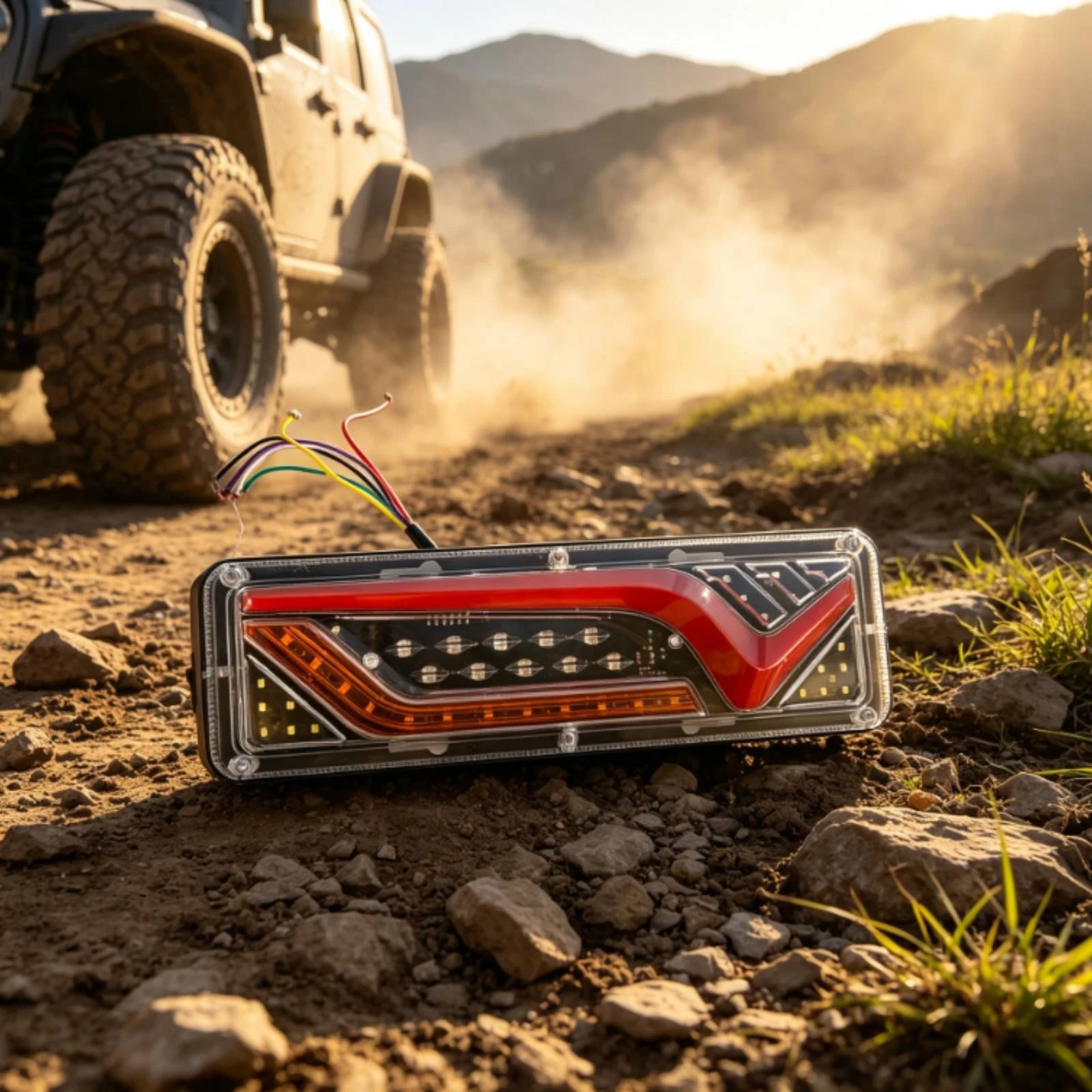 LED Tail Heavy-Duty Duty Truck Tail Light High-Visibility 12V-24V for Farmers, Trucks, Agricultural Vehicles