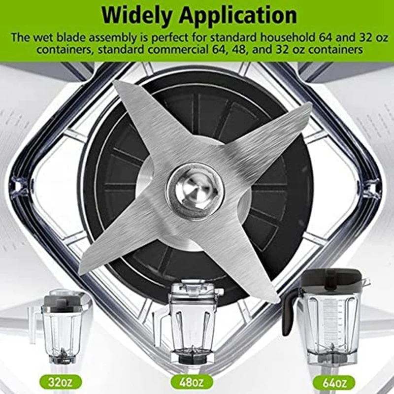 Wet Blade Assembly substituição, compatível para Vitamix 5200 Series Blender