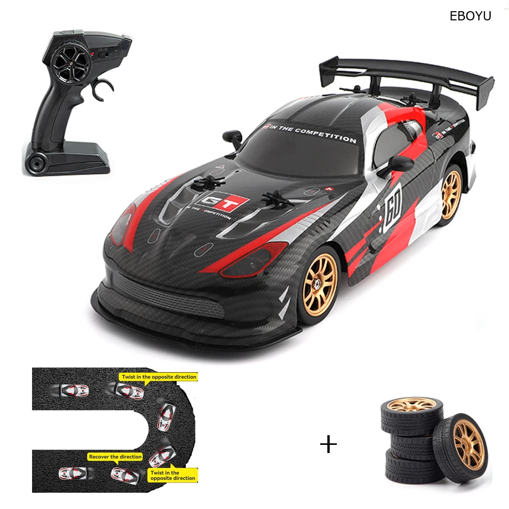 

JJRC Q116 RC Car Super GT RC Sport Racing Drift Car 1:16 4WD Remote Control Car RTR Car with Extra Drift Tires Gift for Kids