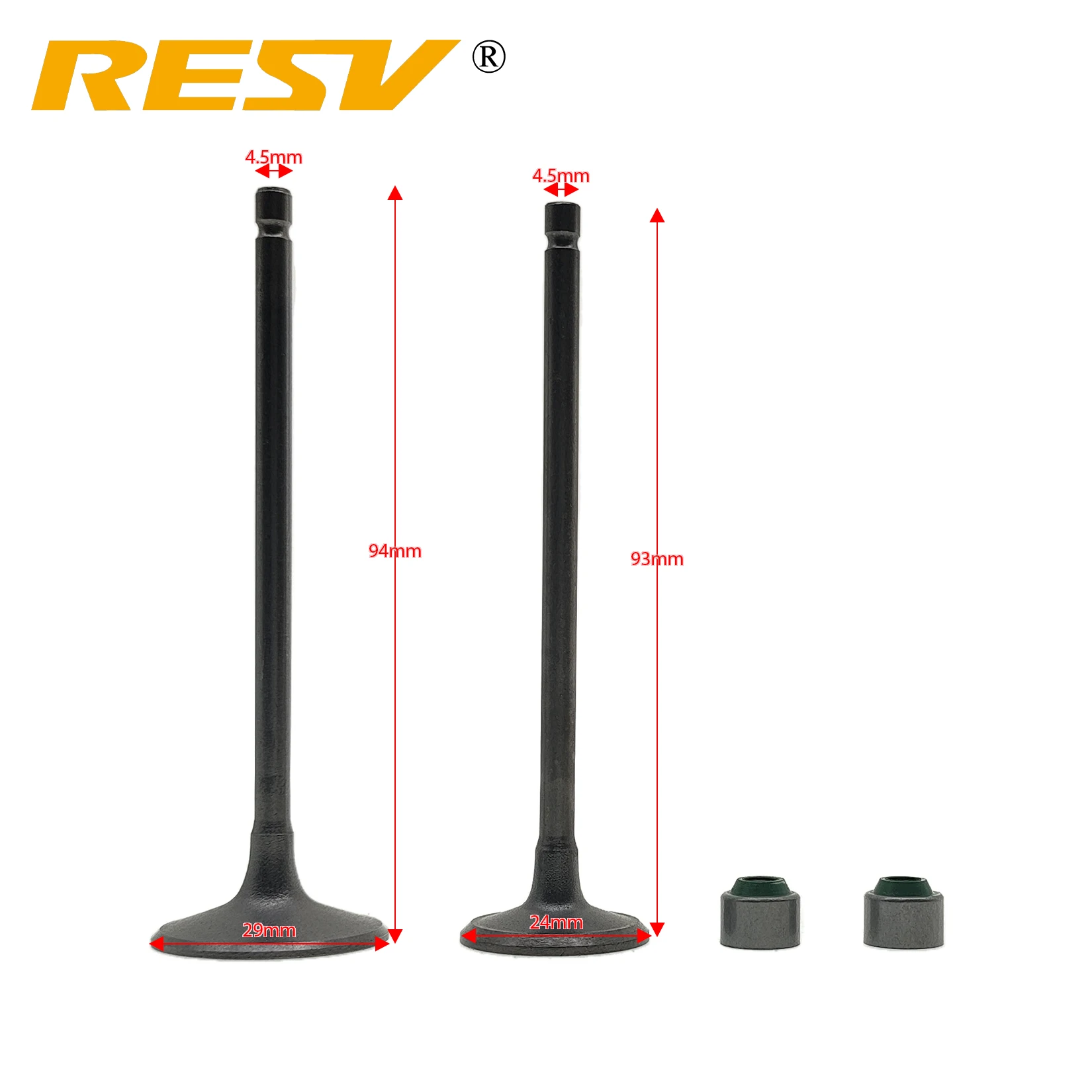 RESV for Bajaj Pulsar NS200 200NS AS200 RS200 Rouser NS AS RS 200 Valve Intake Exhaust Stem Guide Pipe Oil Seal