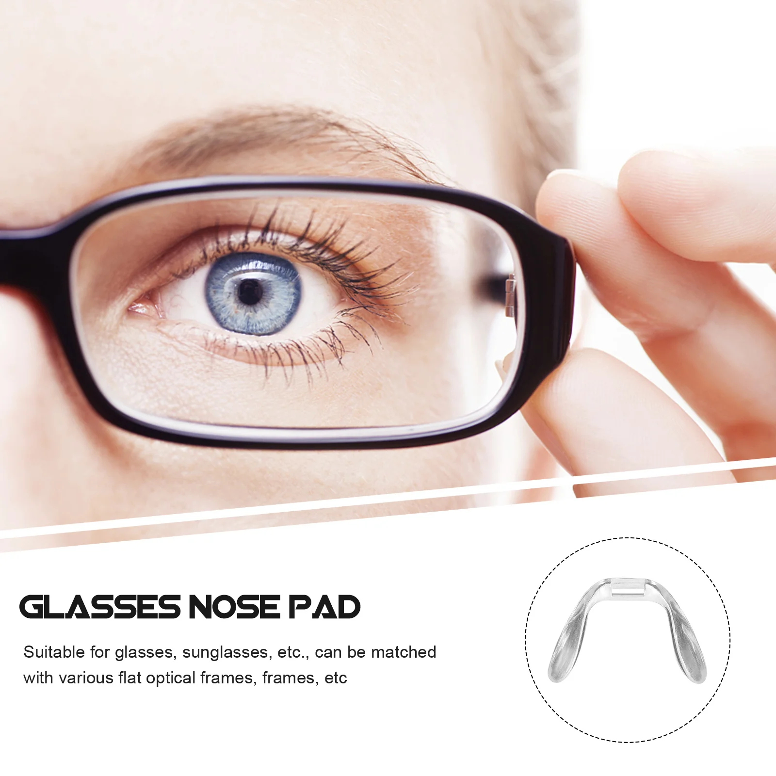 

3Pcs Eyeglasses Nose Pads Durable Comfortable Non-Slip Replacement Cushions for Glasses Frame Optical Repair Parts