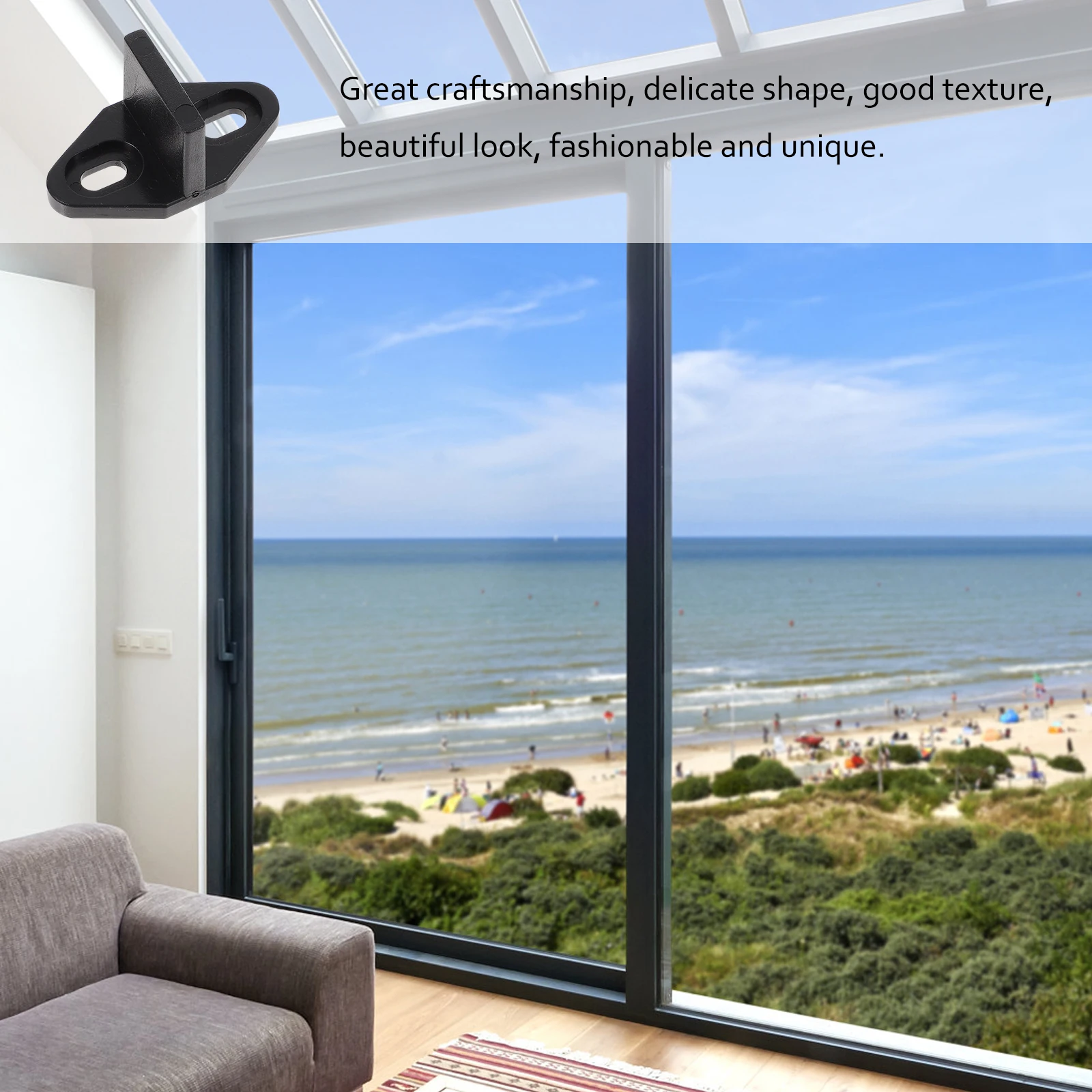 

10pcs Pom T-Shaped Barn Bottom Stop Sliding Anti-Swing Guide For Wooden Doors Barn Door Floor Guides Sliding Door Floor Bottom