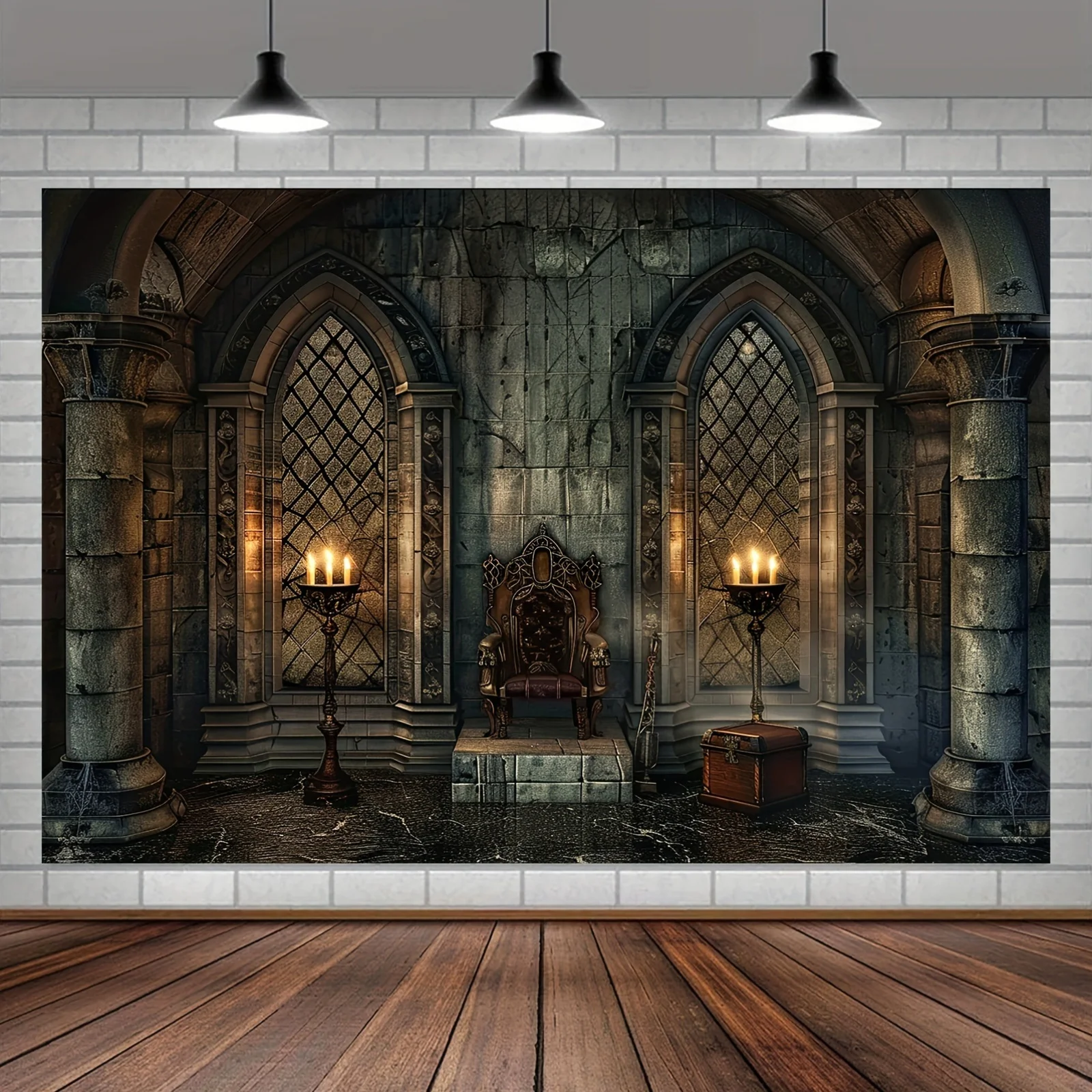 Gothic castle background - versatile haunted castle photo background for parties, weddings, birthdays, and live decorations