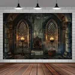 Gothic castle background - versatile haunted castle photo background for parties, weddings, birthdays, and live decorations