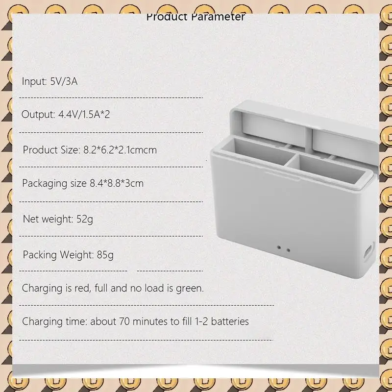 A003 สําหรับ DJI Osmo Action 3/4 แบตเตอรี่แท่นชาร์จ USB ชาร์จ Hub สําหรับ Action 3 Action 4 อุปกรณ์เสริม
