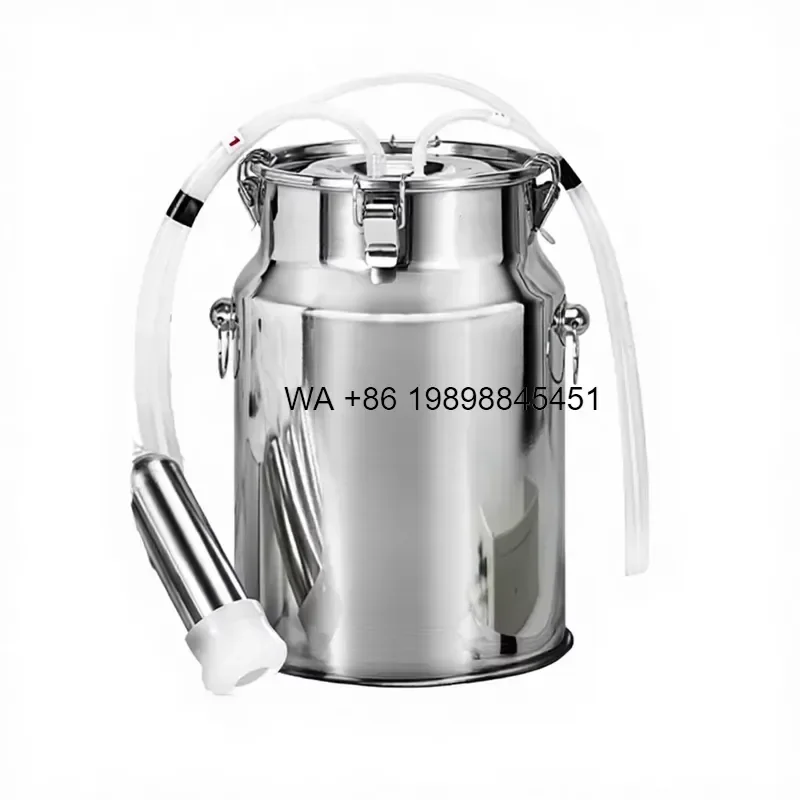 Wmwmnu for Portable 5L Stainless Steel Manual Cow Goat Milking New 1 Year Warranty 1.7kg Model YL5260 YL5261