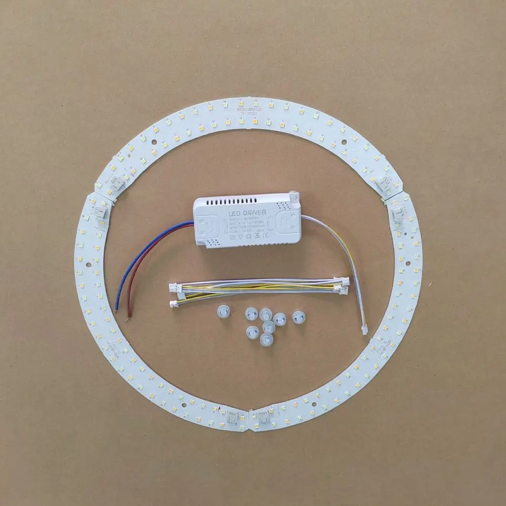 LED Strip Lighting Module For Pumpkin Ceiling Lamps Curved Board Three Color Dimmable Replacement Parts Fixture Accessories