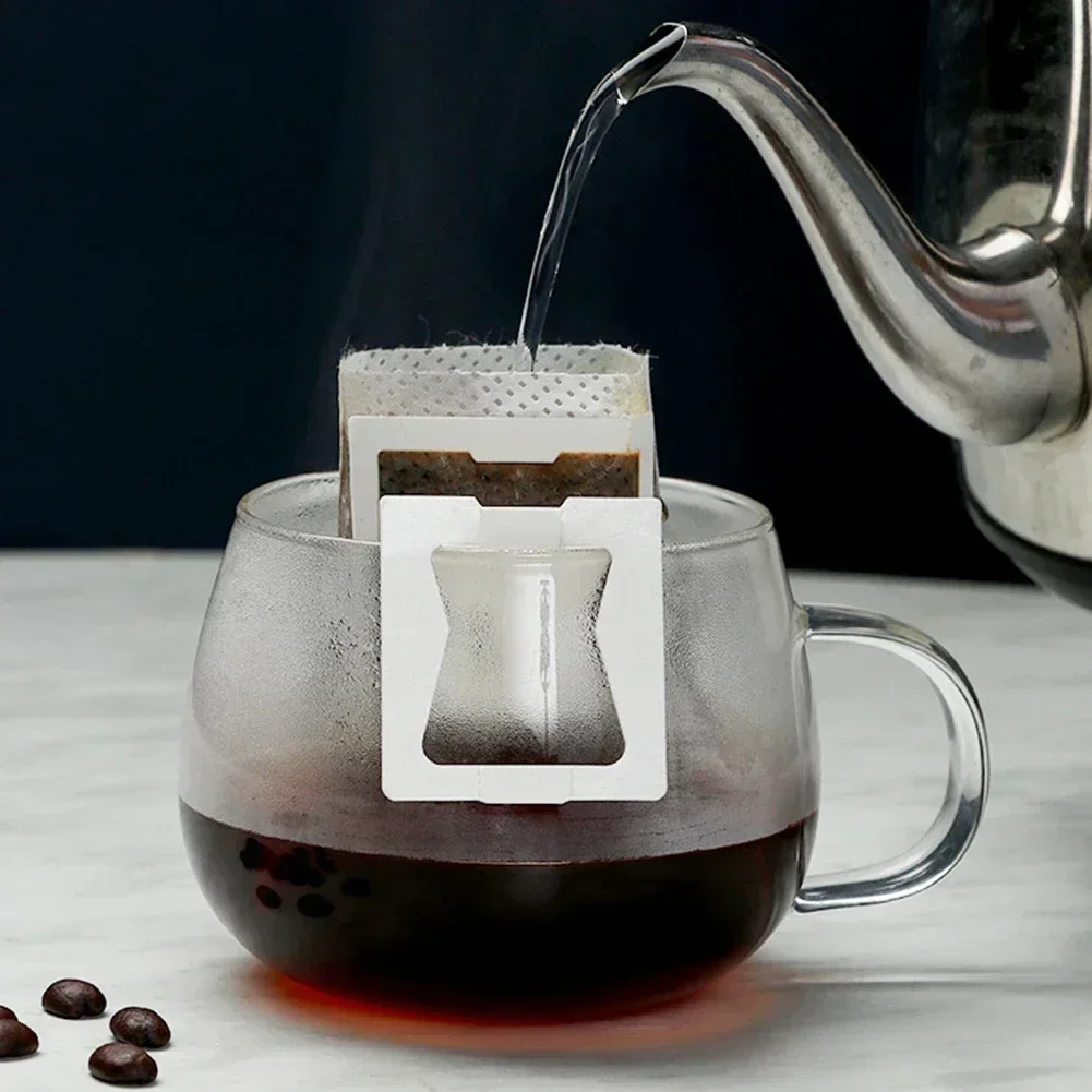 25-500PC of Coffee Utensil Ear-hanging Coffee Filter Bag Hand-brewed Coffee Powder Food-grade Filter Bag Ear-hanging Coffee Bags view 2