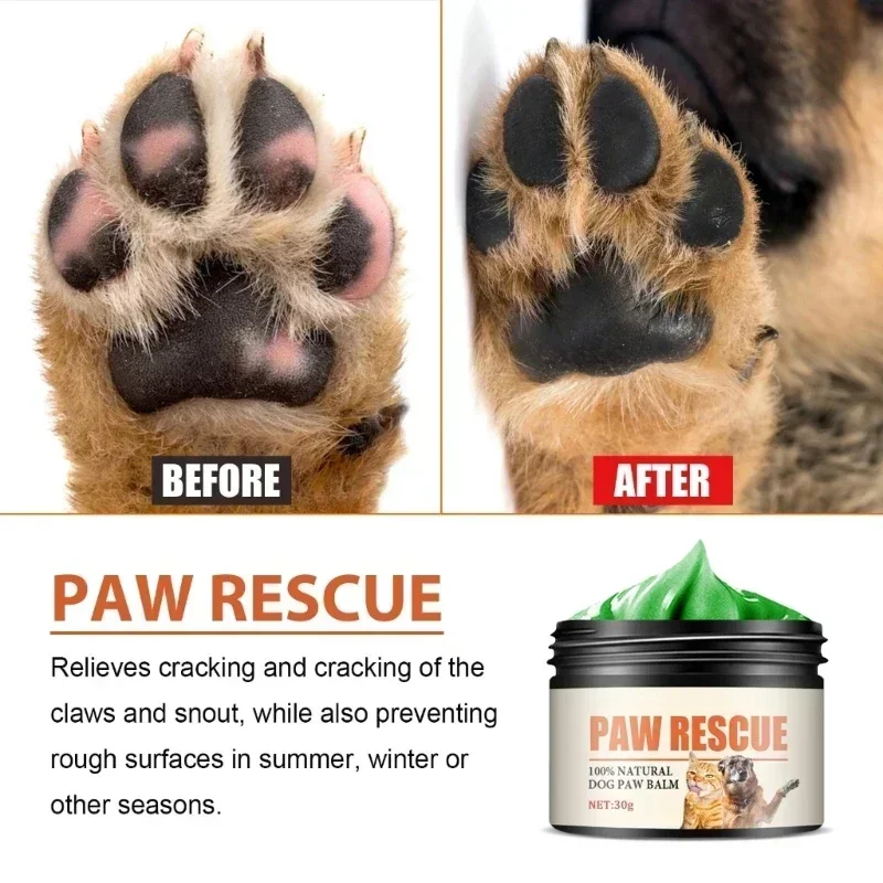 Natural Dog Paw Balm Dog Protections for Hot Pavement Dog Wax for Dry Paws & Nose Moisturizer for Cracked Paw