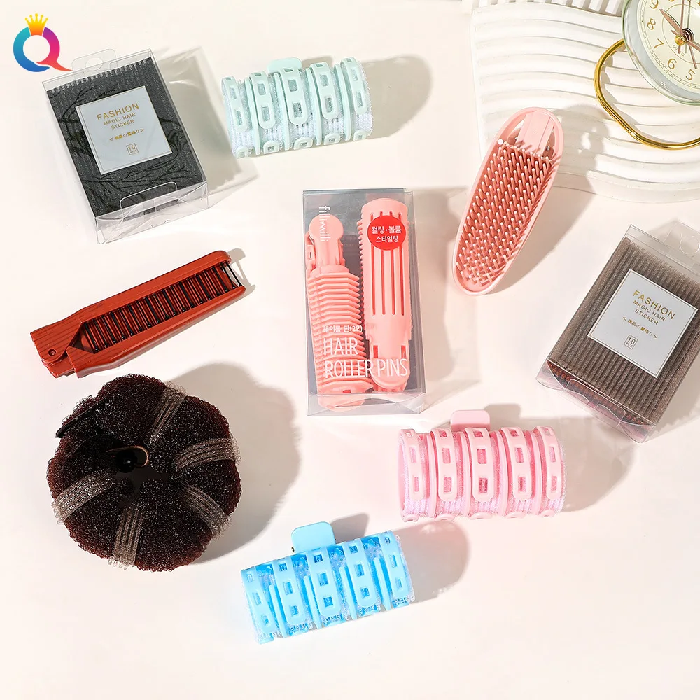 

1pc Easy Hair Bun Maker and Bangs Roller Comb Dual Use Volumizing Hair Clip for Women Daily Use Perfect Bun Puff Wholesale