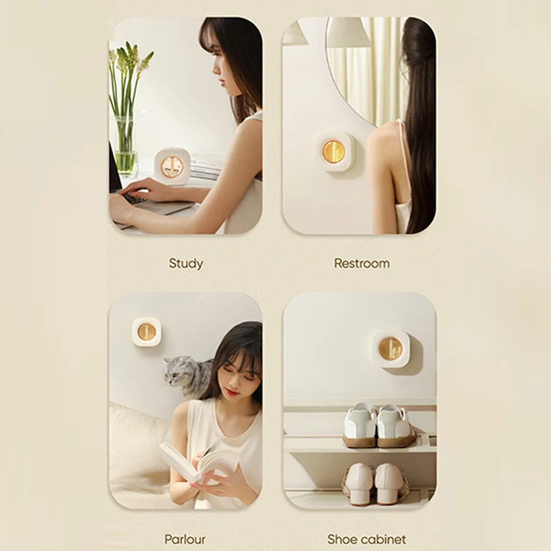 Difusor de Aroma para el hogar y la Oficina, lámpara de aceite esencial, ambientador de fragancia ultrasónico portátil con USB, luz nocturna, 3 velocidades