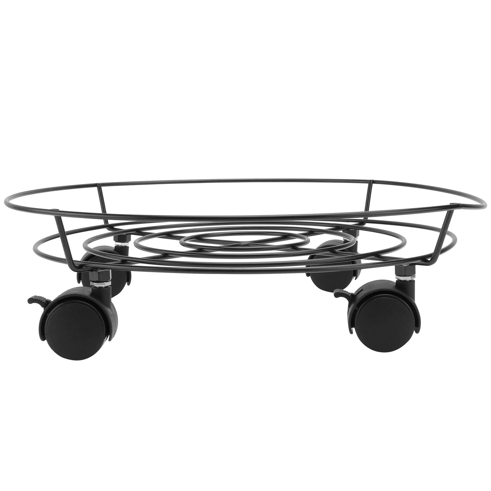 

Iron Universal Wheel Frame Durable Eco Friendly Movable Flowerpot Tray Planter Pallet Rolling Stand Gas Tank Base Storage Rack