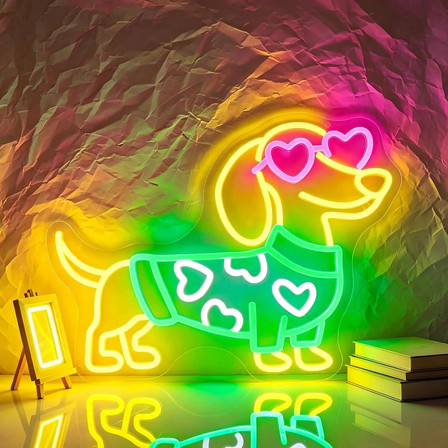 enseigne-neon-led-en-forme-de-chien-teckel-avec-lunettes-de-soleil-en-forme-de-cœur-pour-chambre-animalerie-cafe-maison-theme-chiot-fete-d'anniversaire-decoration-murale-cadeaux