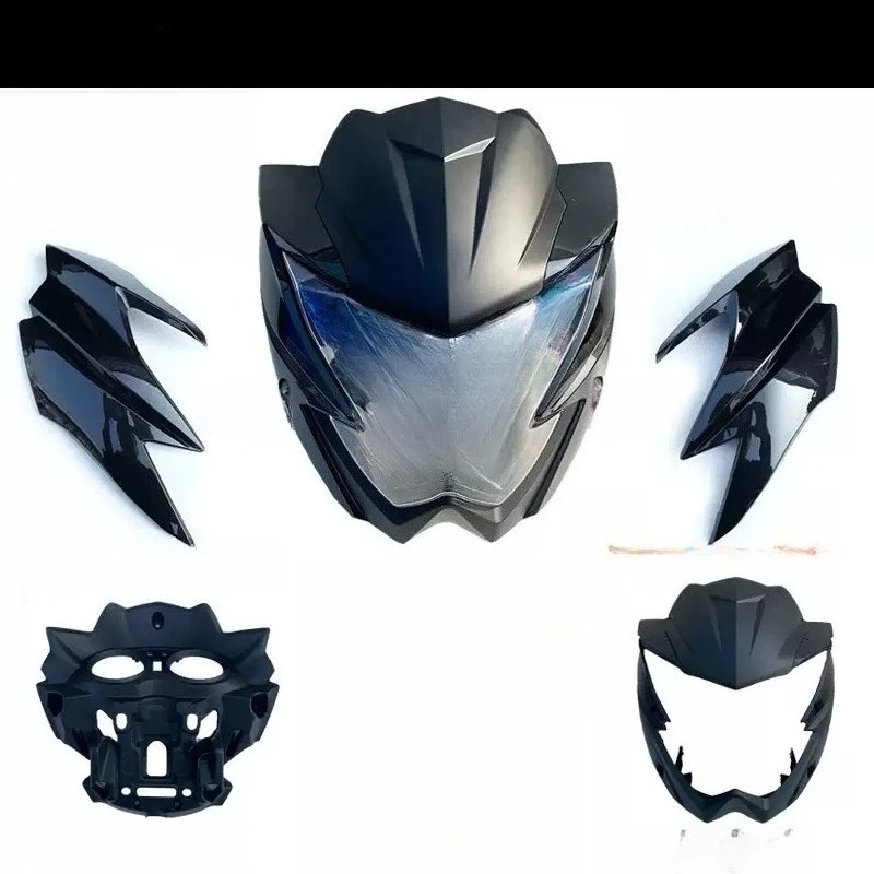 For Qianjiang Feilong QJ150-26R Parts Front Head Fairing Wind Deflector Headlight Cover Dashboard Housing Cowling Replacement