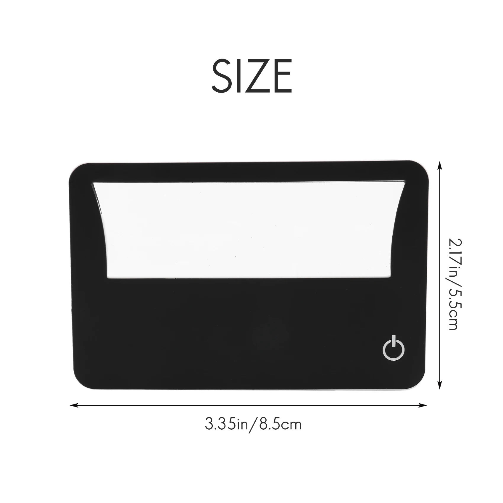 ABZV-ขนาดบัตรเครดิต Lighted 3X แว่นขยาย Bundle ประกอบด้วย 2 แว่นขยายแต่ละแว่นขยายสําหรับอ่านหนังสือมี 3X เลนส์ ใช้เป็น 3X