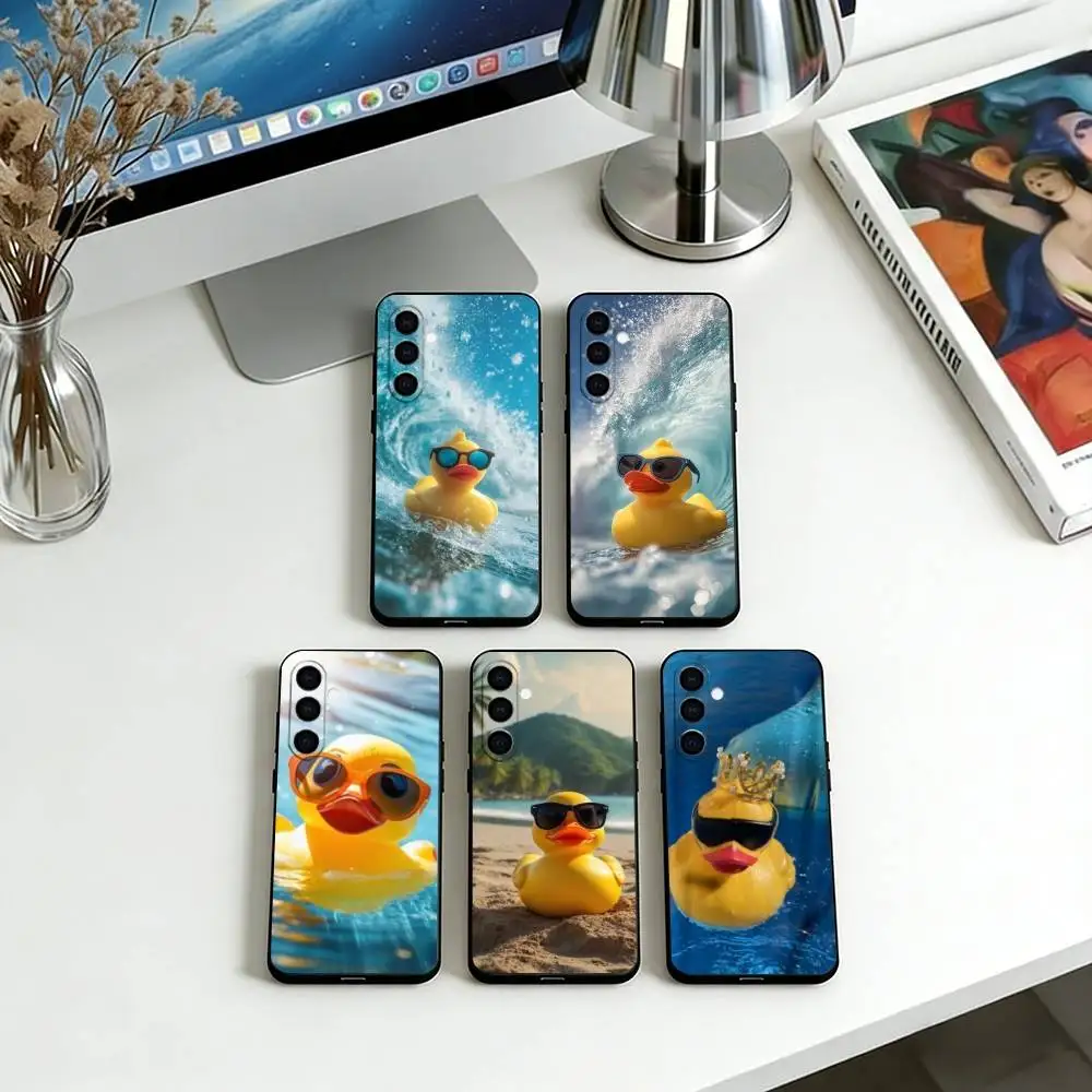 Duckling   Phone Case For Samsung Galaxy A73,A72,A71,A70,A53,A52,A51,Others Soft Black Cover