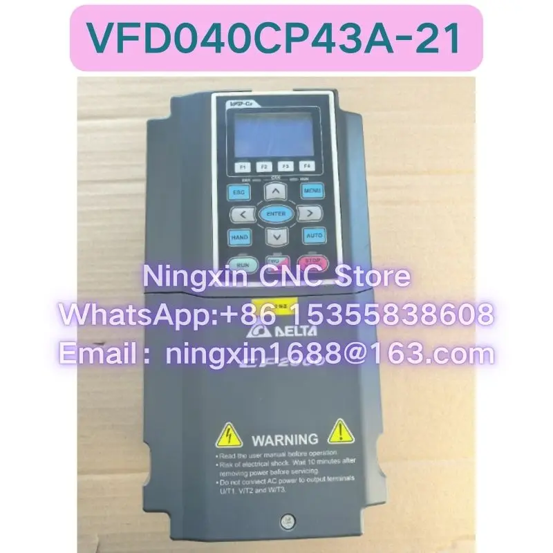 Used VFD040CP43A-21 Inverter Functional test OK Fast delivery
