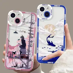 Cute Anime Scenery Case for OPPO A38 A98 A79 Reno 10 5G 11 10 Pro Plus 8T 4 7Z 8Z 8 5G 5 6 Lite A58 A78 A57 A77 Cute Clear Cover