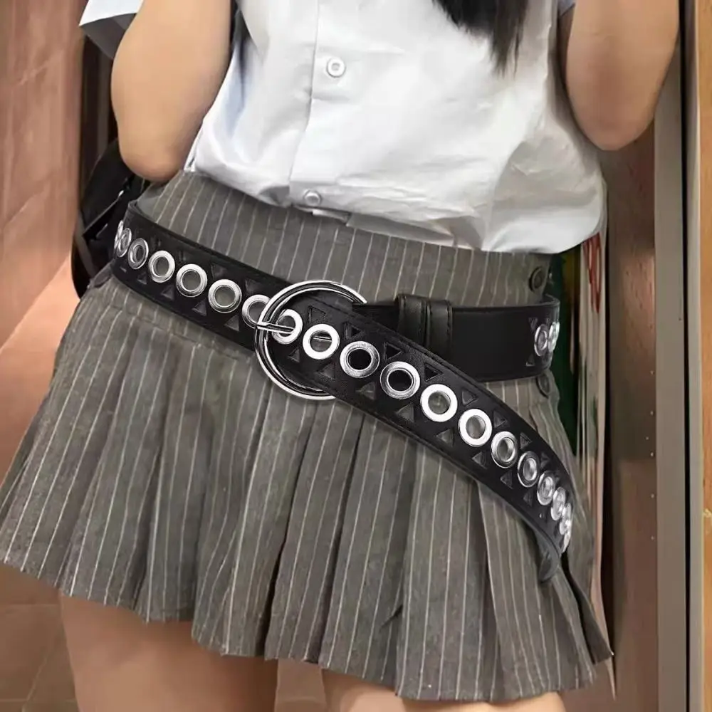 مشبك معدني بولي حزام حزام جلد الشرير الكورية نمط واسعة حزام الجينز بنطلون ديكور فستان ديكور Y2K فتاة حزام السيدات/الفتيات #1
