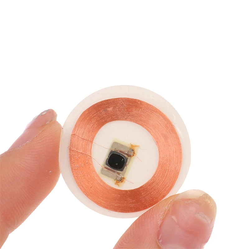 Etiqueta adesiva gravável para cartões de proximidade, adesivos regraváveis, etiquetas RFID, 25mm, 125Khz,-20 ℃ ~ 40 ℃, TK4100, 5pcs
