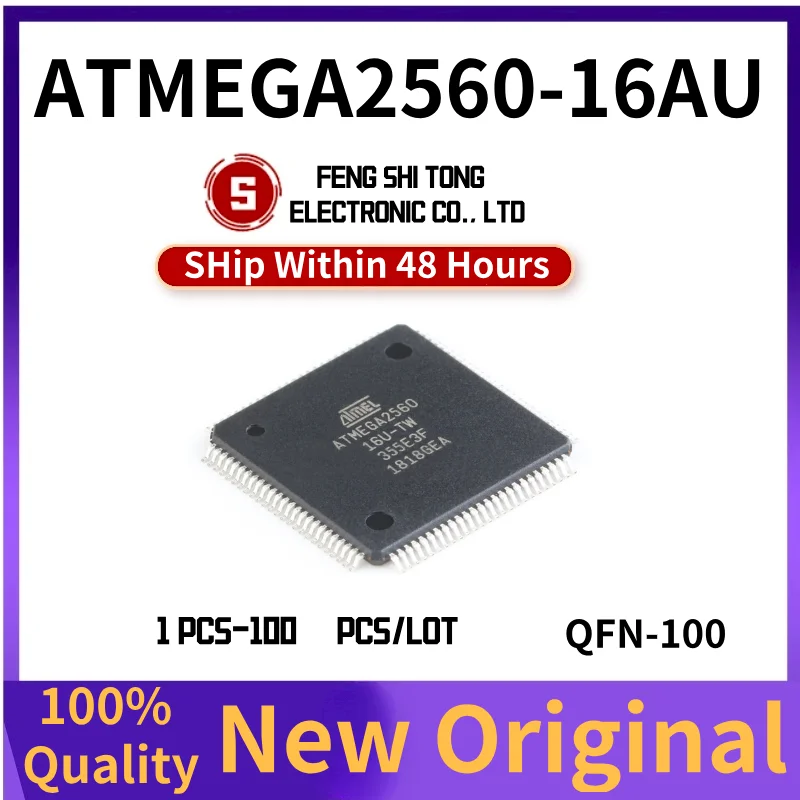 100% New ATMEGA2560-16AU ATMEGA2560 16AU ATMEGA2560-16 QFP-100 Chipset