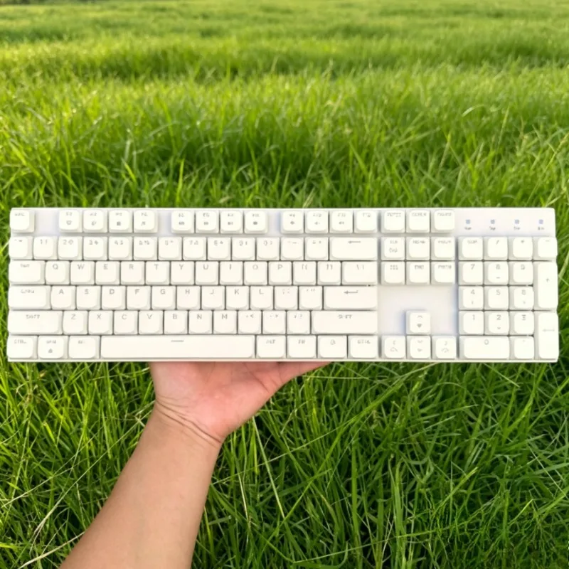 F104 Pro Low Profile Mechanical Keyboard Customized Mute Wired Single-mode RGB Hot Swap E-sports Gaming Office Keyboard Gift