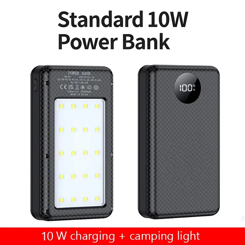 6*18650 Power Bank Battery 18650 Battery Holder 10W Fast 6 Slots 18650 Power Bank Battery Box Holder Dual USB Type Storage Case