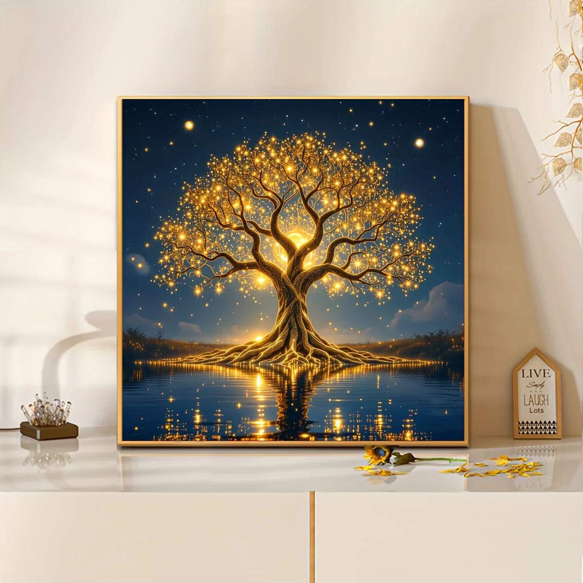 

Sparkling Tree of Life Jigsaw Puzzle 500/1024 PCS Friends Party Puzzle Game Home Decor Holiday Gifts