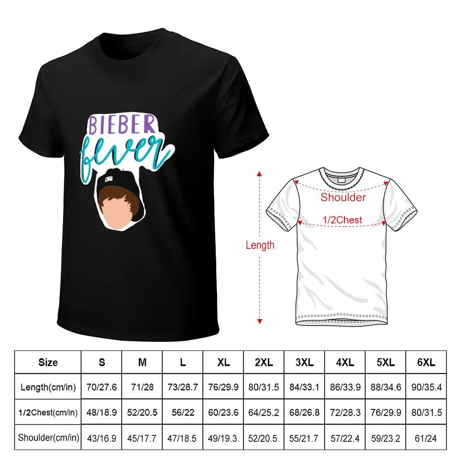 Bieber Fever T-Shirt Novelty Graphic Tee Shirt