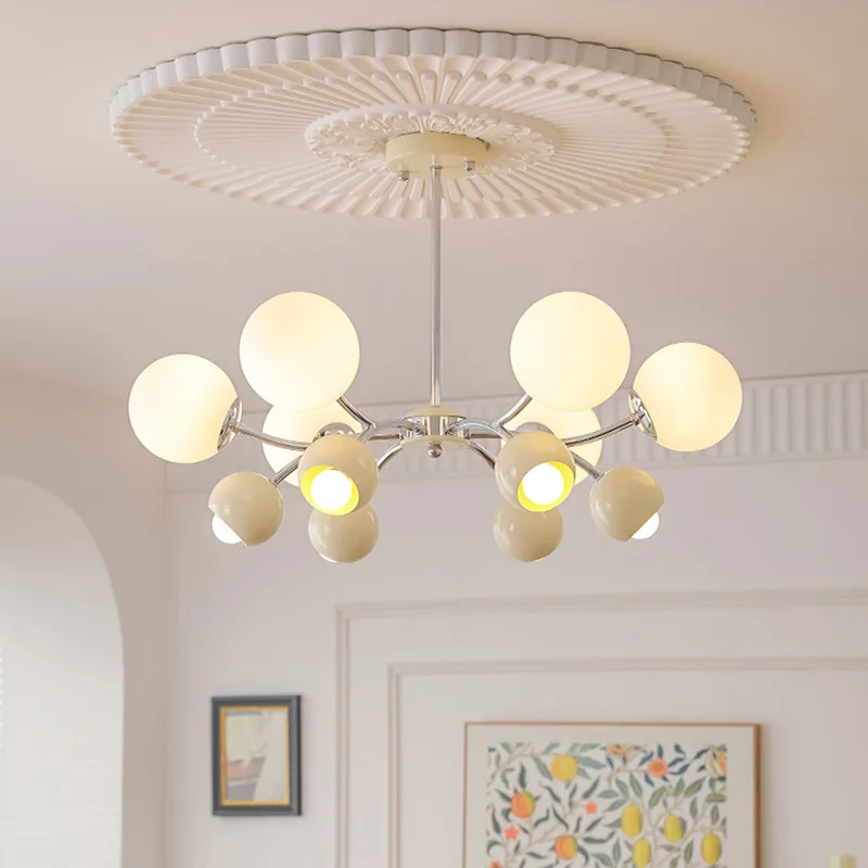 

Подвесной светильник для гостиной с французским кремовым ветром, зал Баухаус, средневековый датский премиум-класса, скандинавский дизайнер, светильники для спальни