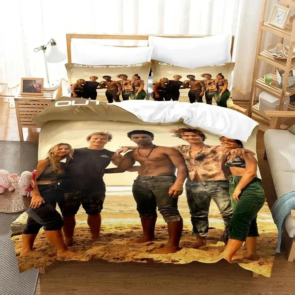 TV Outer Banks JJ Duvet Cover Pillowcase Bedding Set Adult Boy Girl Bedroom Decoration Children Single Double Size