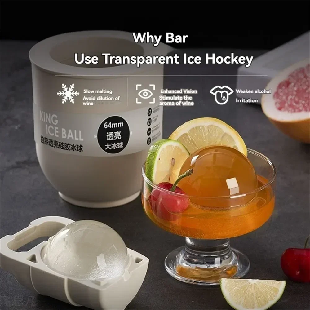 Whiskey Ice Cube Mould Large Ball Mould Food Grade Silicone Mould Large Round Ball Ice Tray Large Round Ball Ice Tray