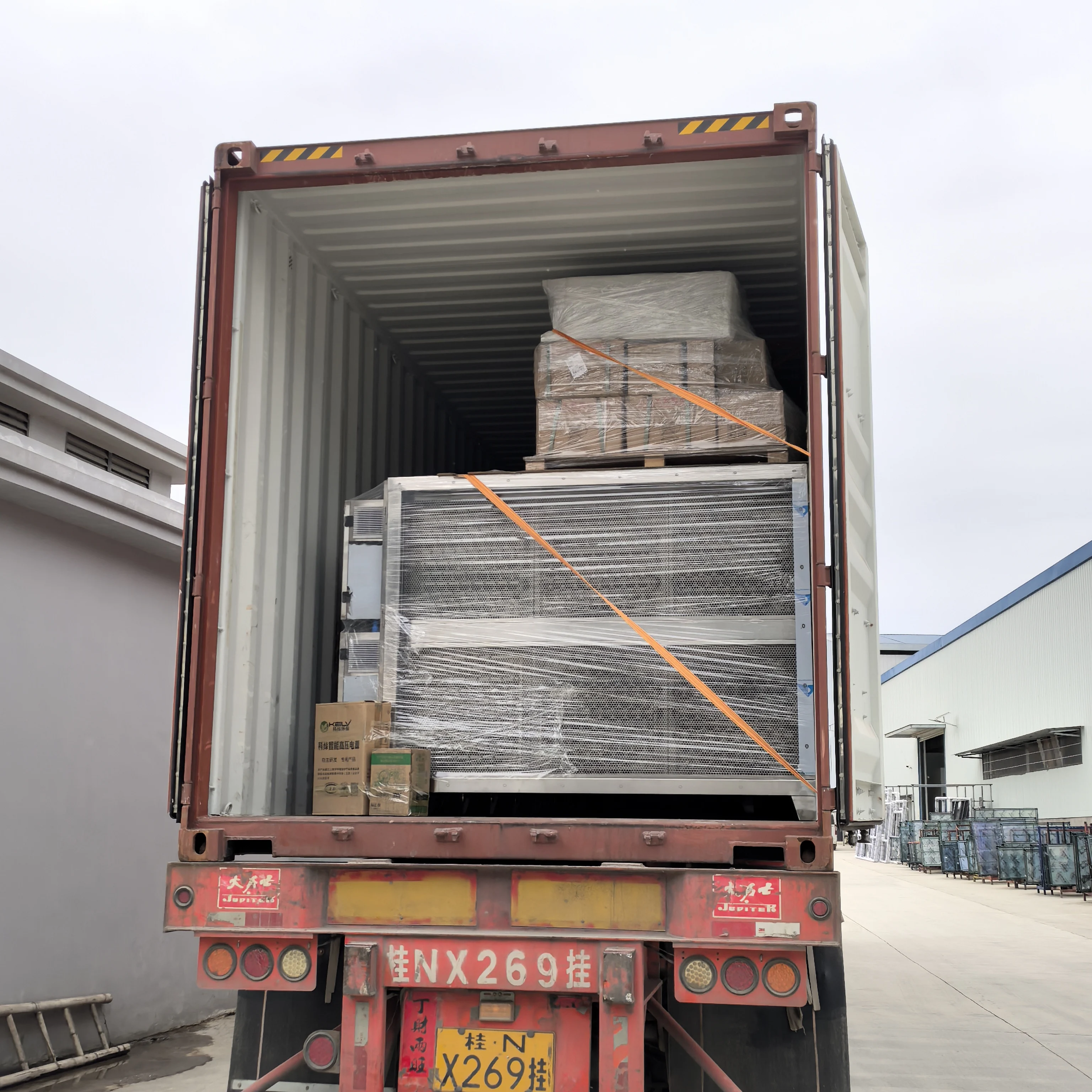 Elektrostatischer Luftreiniger Restaurant Öl Rauch reinigen ESP Küchenbelüftungssystem Elektrostatischer Abschlag