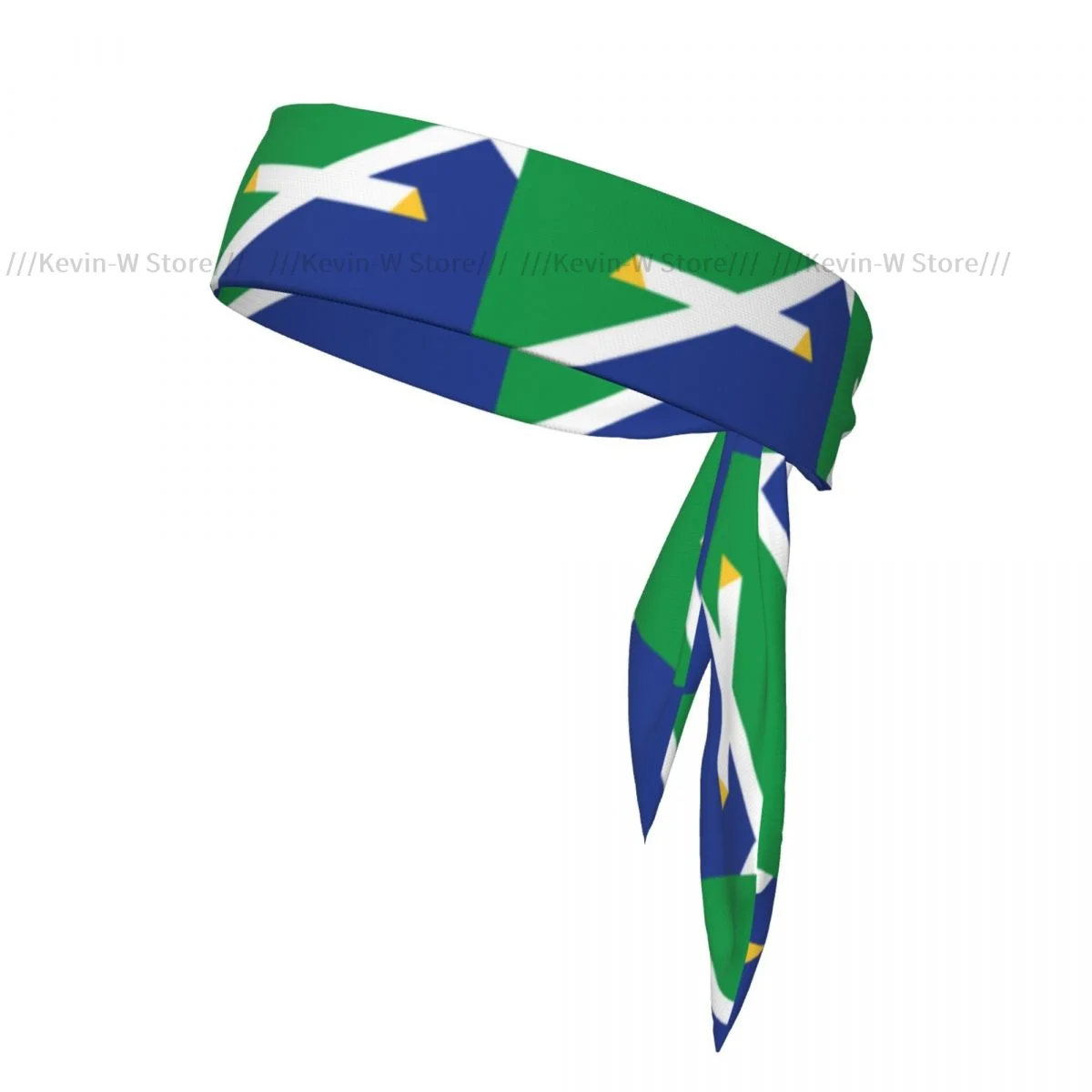 Head Tie Bandana Flag Of Fishers Indiana Head Scarf Wrap Outdoor Sports Sweatband