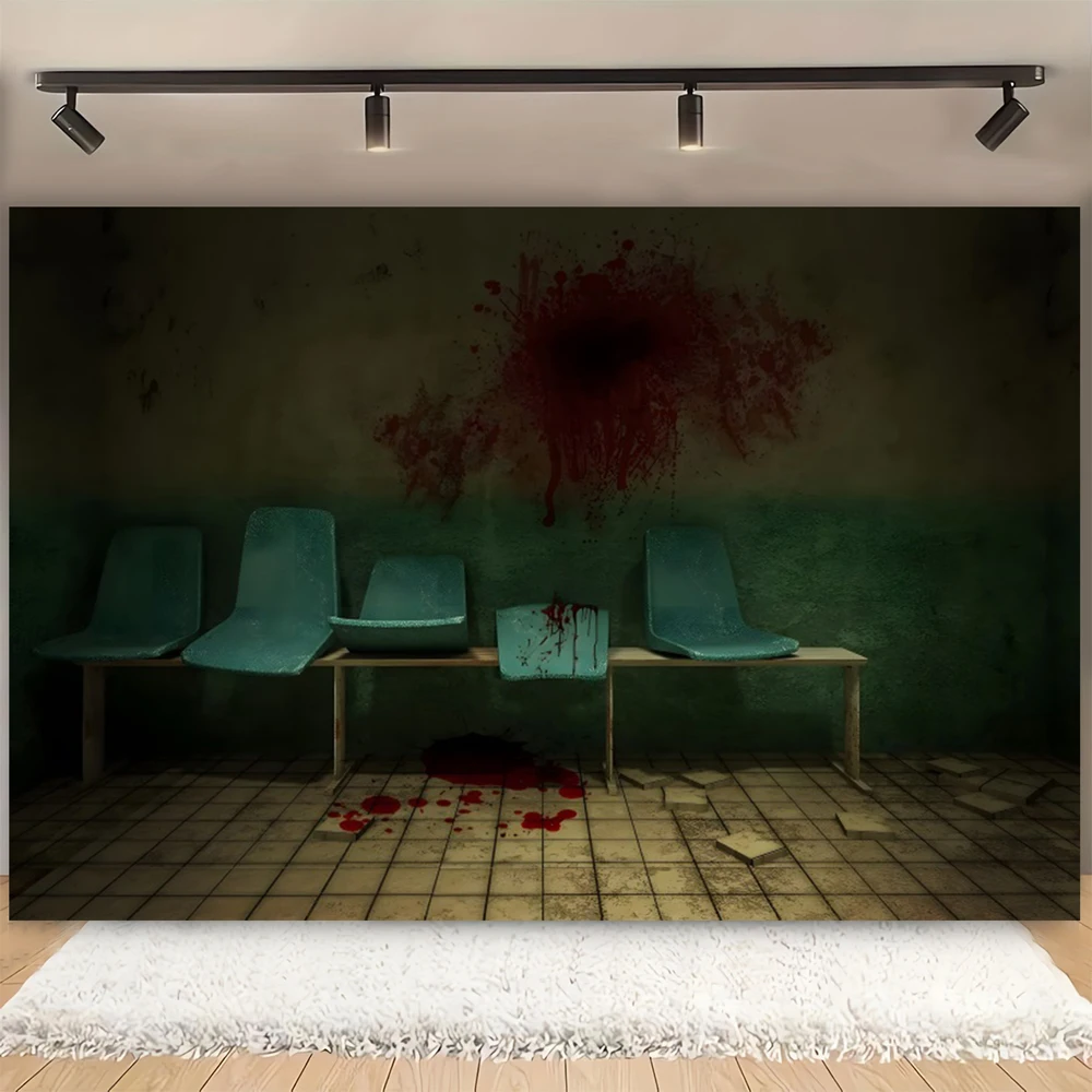 خلفية للتصوير الفوتوغرافي لمستشفى المهجور، خلفية للتصوير الفوتوغرافي، غرفة العمليات الهوائية، حفلة الهالوين، خلفيات صورة للأطفال